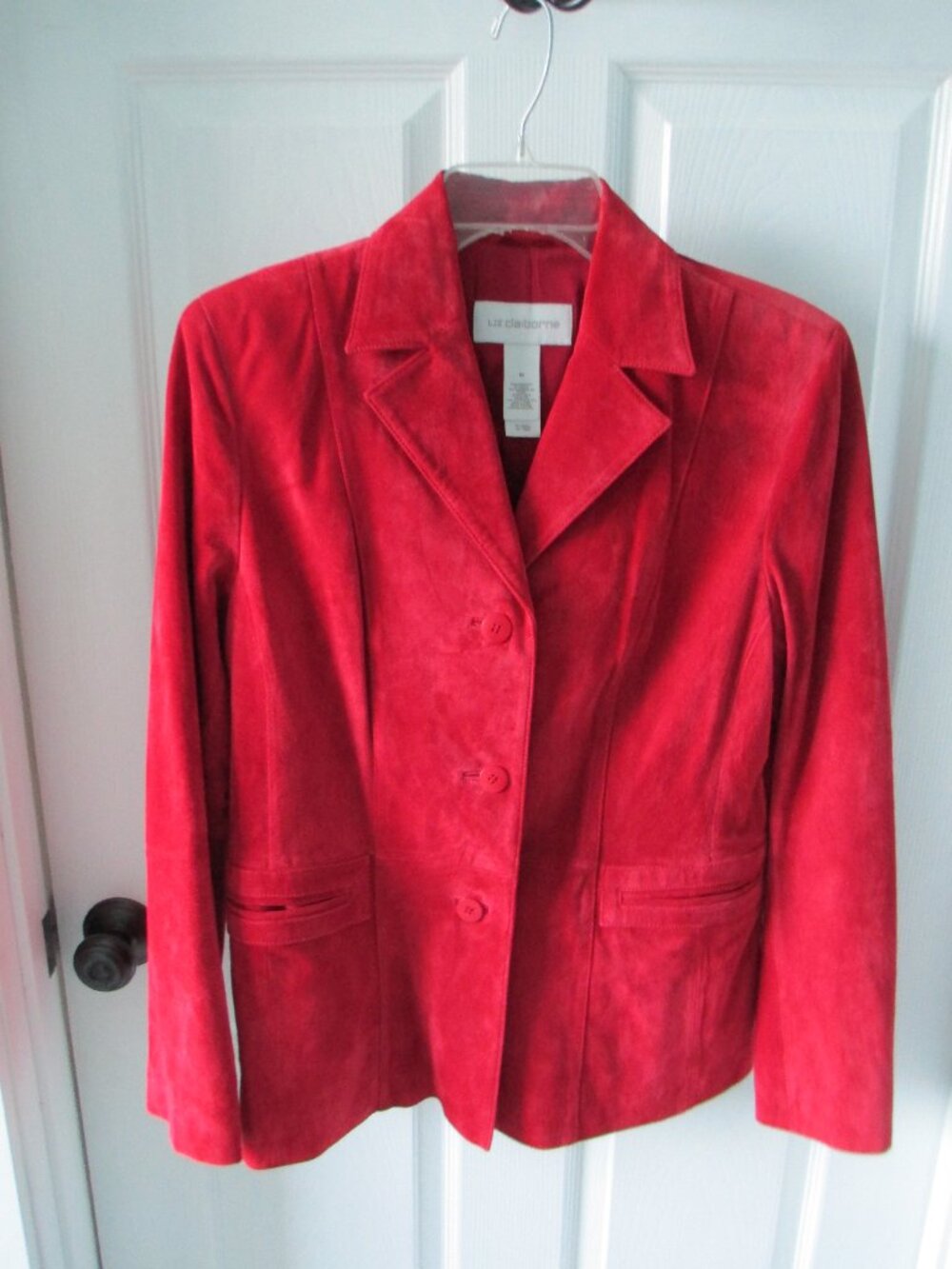 Liz Claibourne red suede jacket
